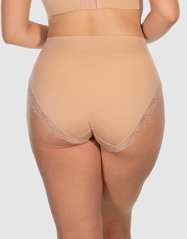 B Free Intimate Apparel - Contour Lace High Cut Briefs - 3 Pack