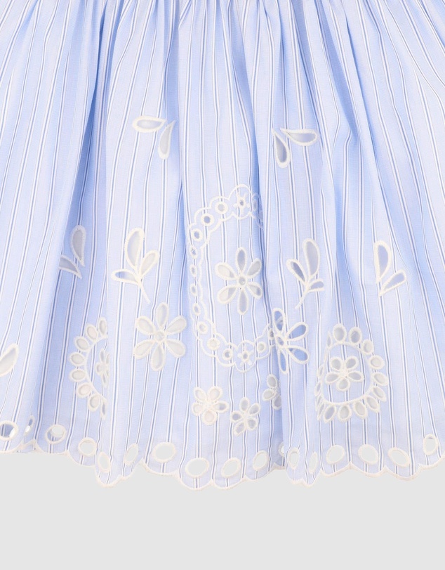 Fox & Finch - Piccolina Cutwork Stripe Dress - Kids