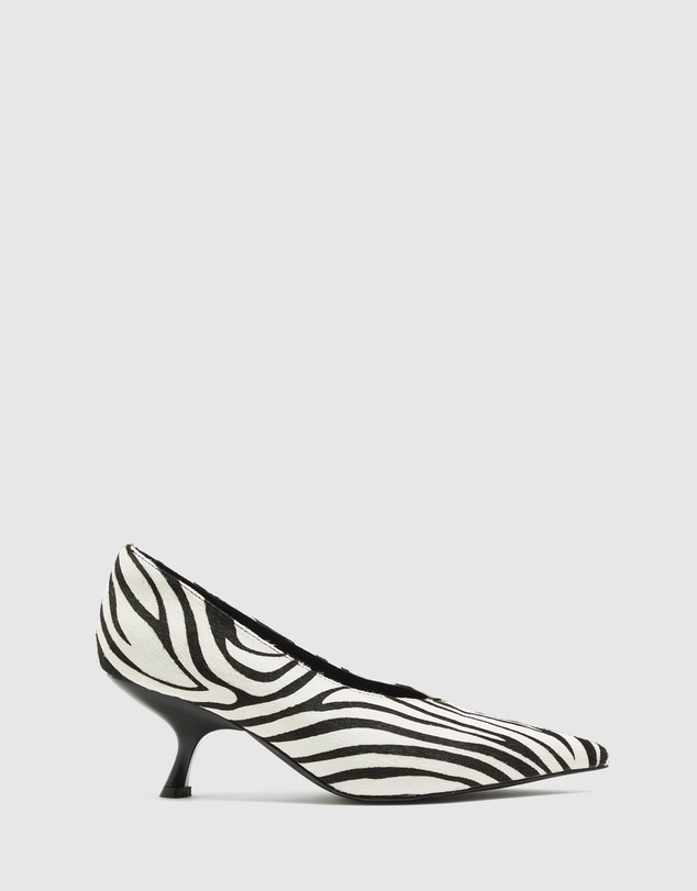 Nakedvice - The Hilton Zebra Print Heel