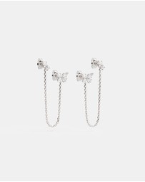 By Charlotte - Dancing in the Wind Chain Earrings
