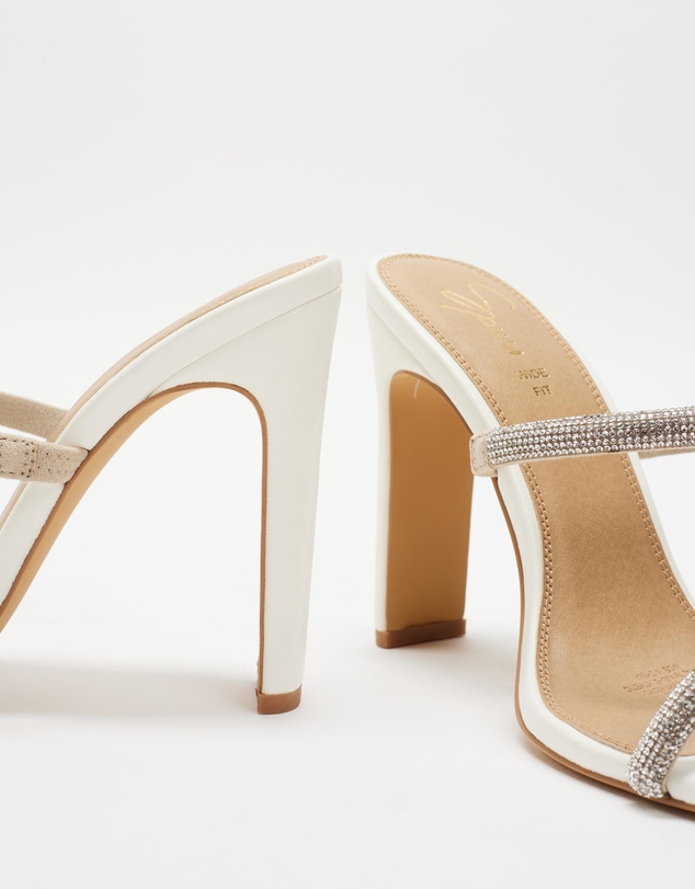 SPURR - Kimmi Wide Fit Crystal Heels - ONLINE EXCLUSIVE