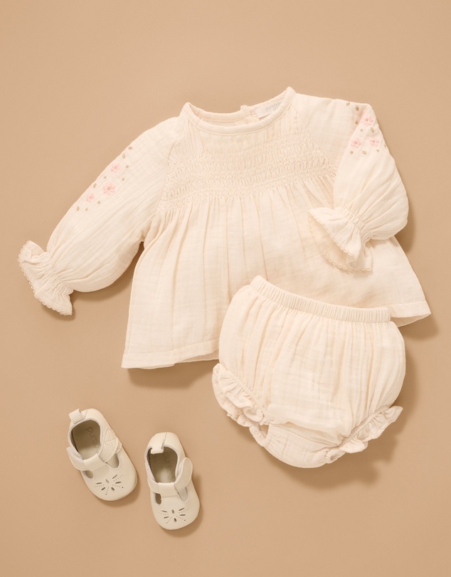 Purebaby - Ruffle Bloomer- Kids-Babies