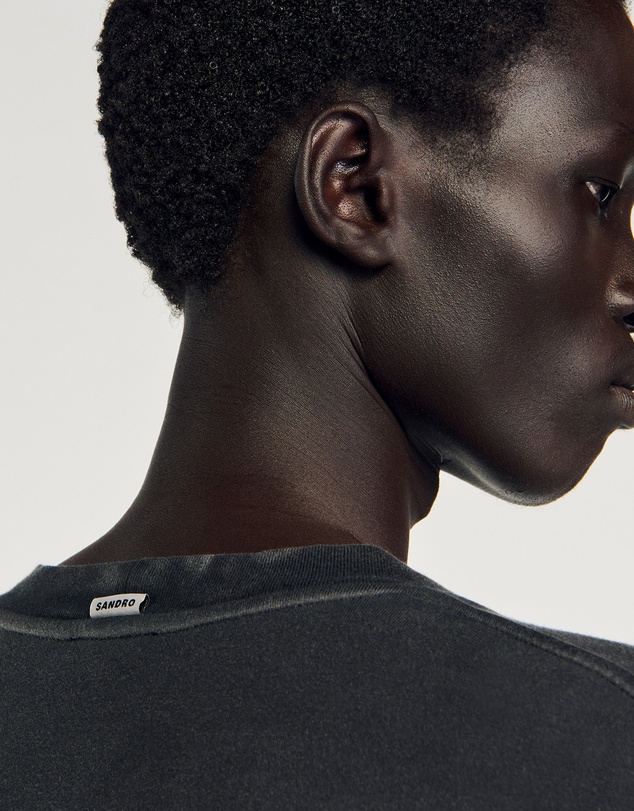 Sandro - Washed Black Tee Shirt