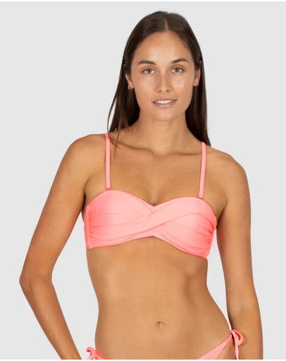 Baku Swimwear - Rococco Twist Bandeau Bikini Bra Top