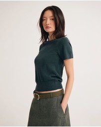 Oxford - Grace Short Sleeve Merino Knit