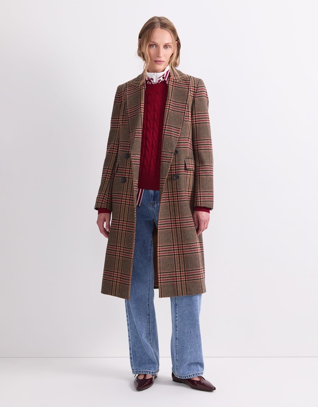 Sportscraft - Gia Double Breasted Check Coat