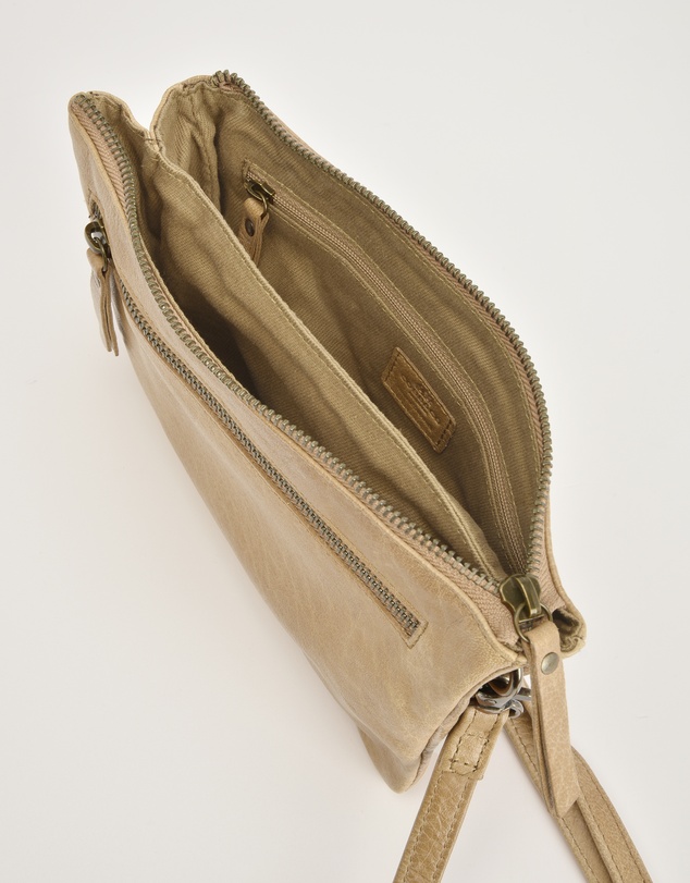 Cobb & Co - Hervey Leather Double Pouch Crossbody