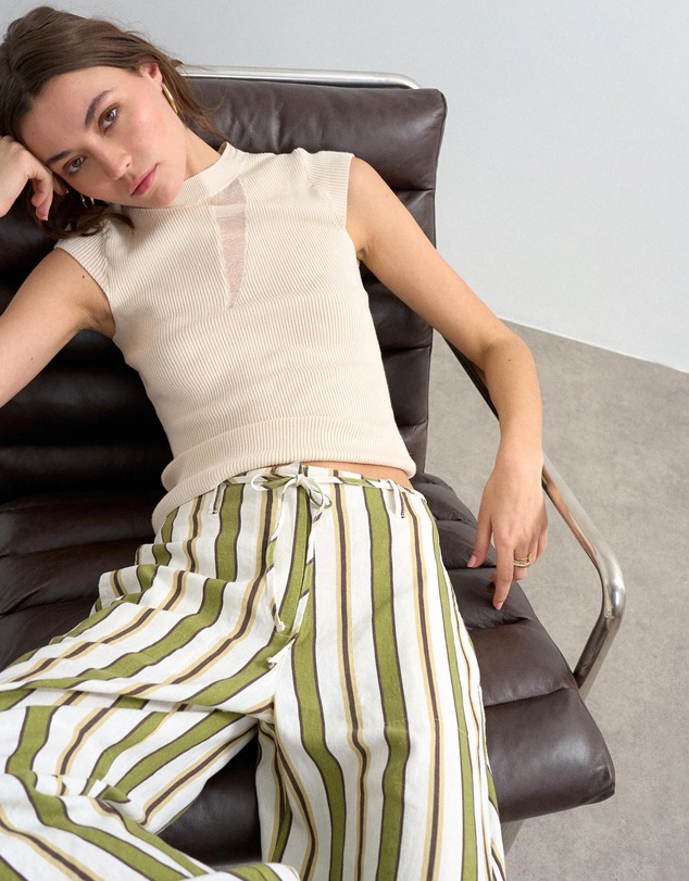 TOPSHOP - Cleo Tie Waist Trousers