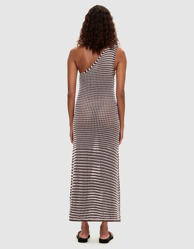Zulu & Zephyr - Lattice Knit One Shoulder Dress