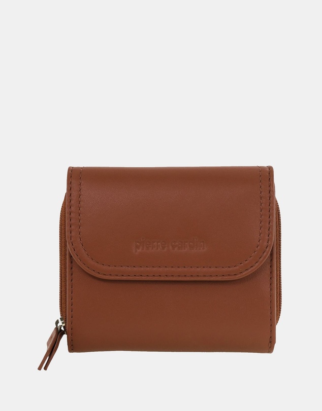 Pierre Cardin - Pierre Cardin Ladies Leather Tri-Fold Tab Wallet