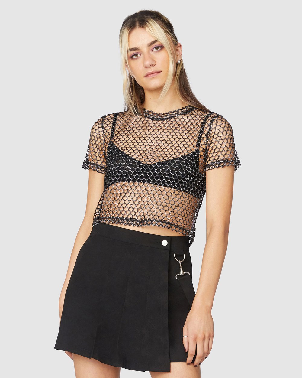 Glitter Mesh Top by Dangerfield Online | THE ICONIC | Australia