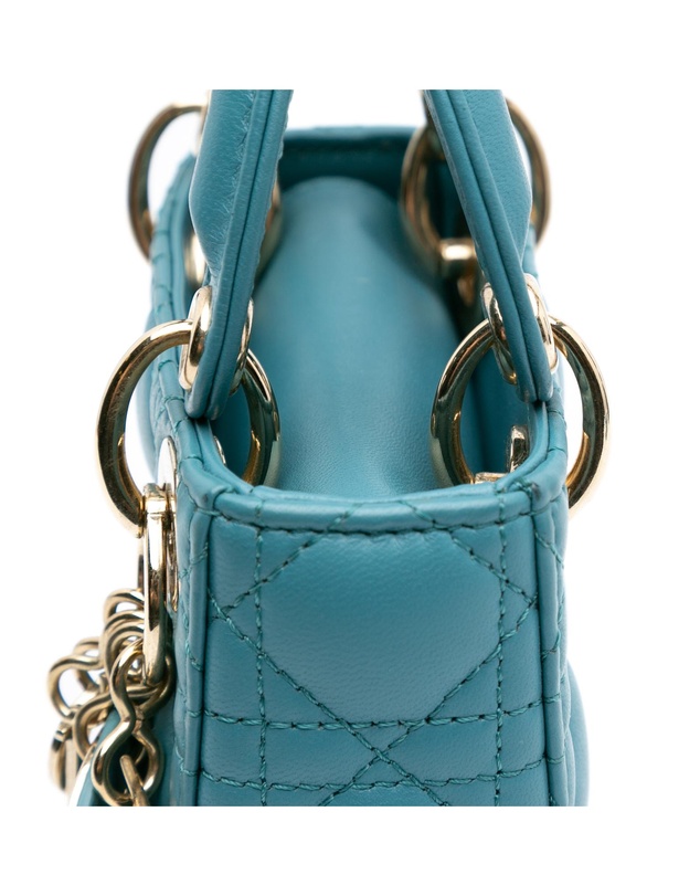 Pre-Loved by Azura Reborn - Pre-Loved Micro Lambskin Cannage Lady Dior