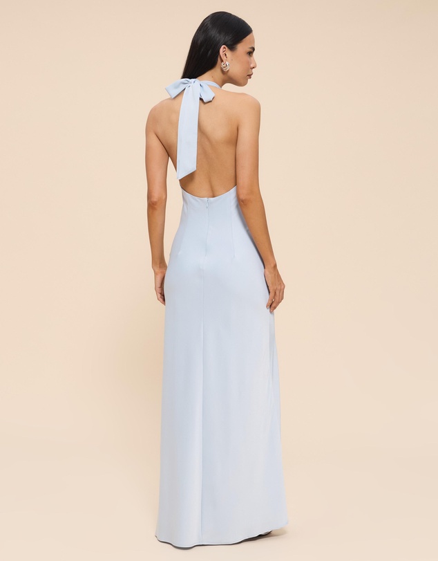 CHANCERY - Tanisha High Neck Cowl Maxi Dress