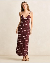 Rhythm - Polka Dot Bias Midi Dress - Iconic Exclusive