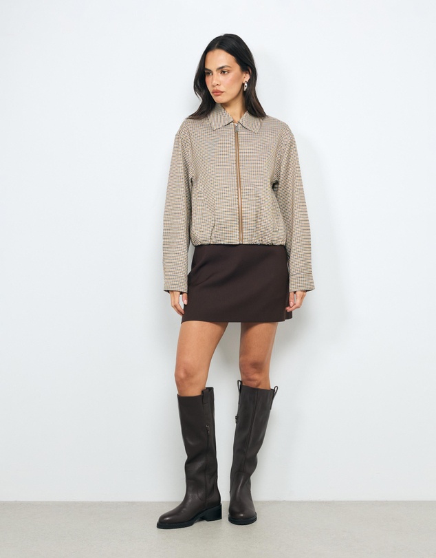 AERE - Check Bomber Jacket