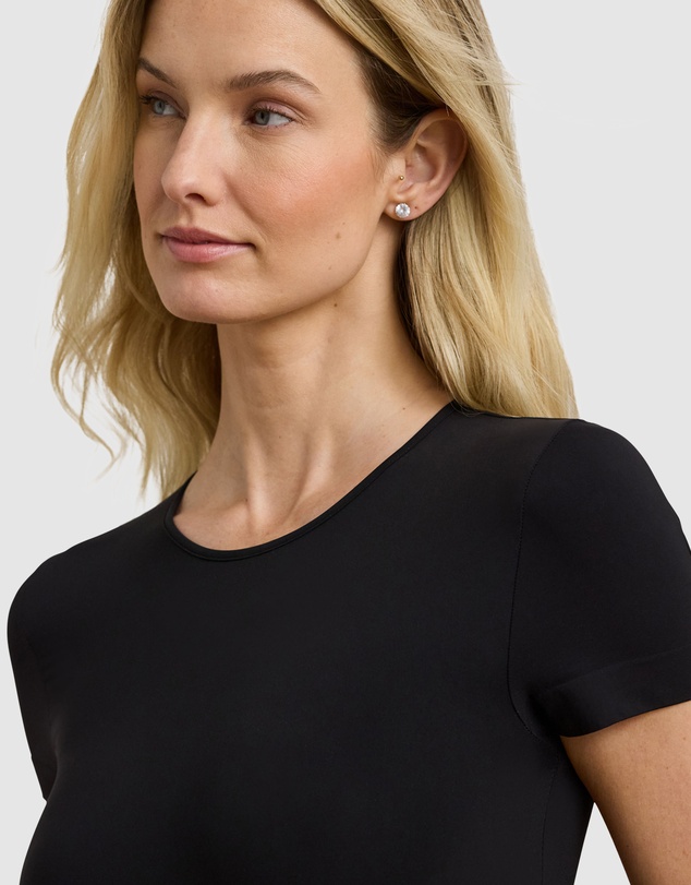 Lauren by Ralph Lauren - Luxe Smoothing Seamless Short Sleeve T-Shirt Bodysuit