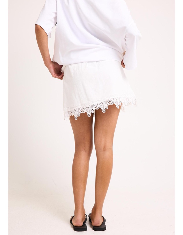 Subtitled - Adria Lace Mini Skirt