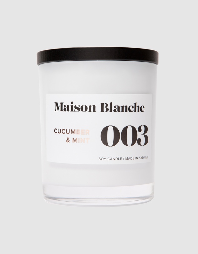 Maison Blanche - 003 Cucumber & Mint - Large Candle