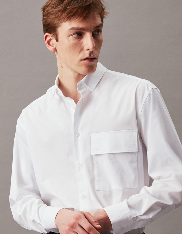 Calvin Klein - Relaxed Poplin Stretch Shirt