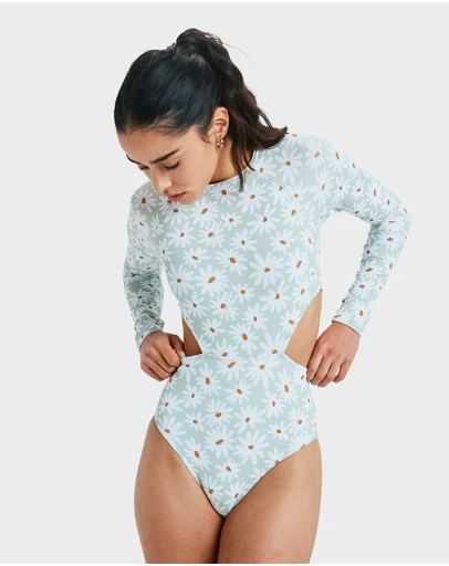 Roxy - Womens Dream Floral One Piece Rash Vest