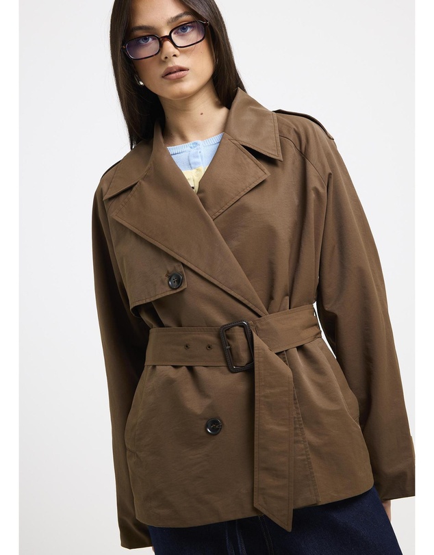 Alice In The Eve - Tessa Cinched Trench Coat
