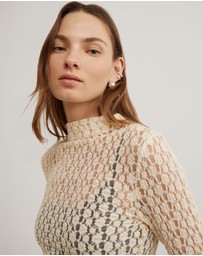 Witchery - Textured Long Sleeve Top