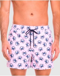 Tolu Australia - Pink Boardshorts with Crabs