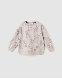 M.N.G - Giraffe Sweatshirt - Babies-Kids