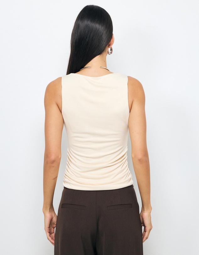 AERE - Cupro Cowl Neck Top