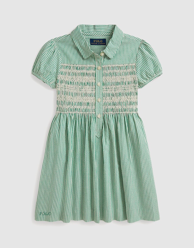 Polo Ralph Lauren - Striped Cotton Seersucker Dress - Kids
