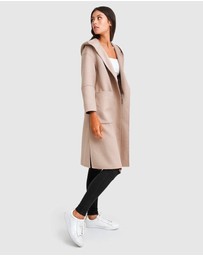 Belle & Bloom - Walk This Way Wool Blend Hooded Coat