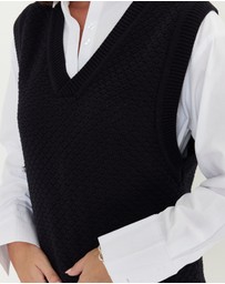 ALEXANDRA - Lula Knit Vest Black