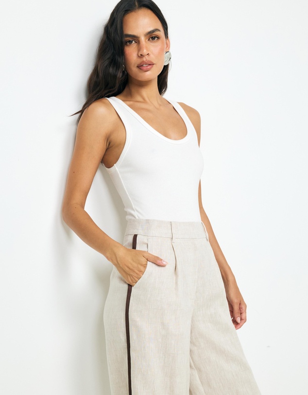 AERE - Sora Stripe Tailored Pants