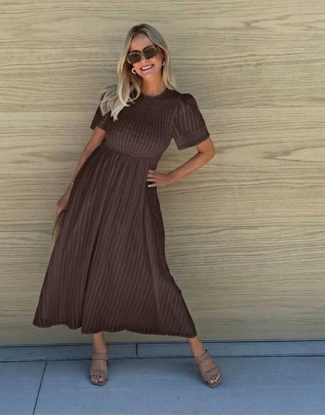 Esther & Co - Iolana Dress - Chocolate