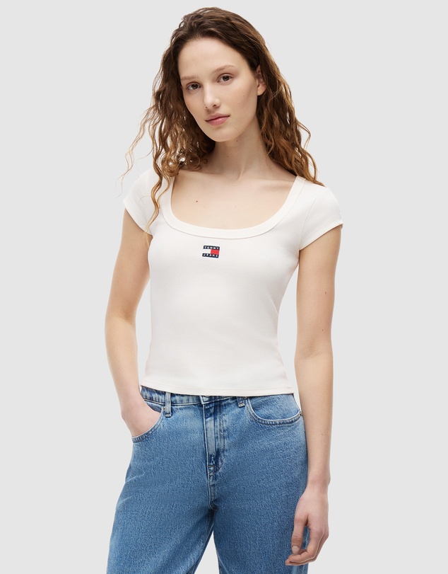 Tommy Jeans - Slim Rib Badge Tee