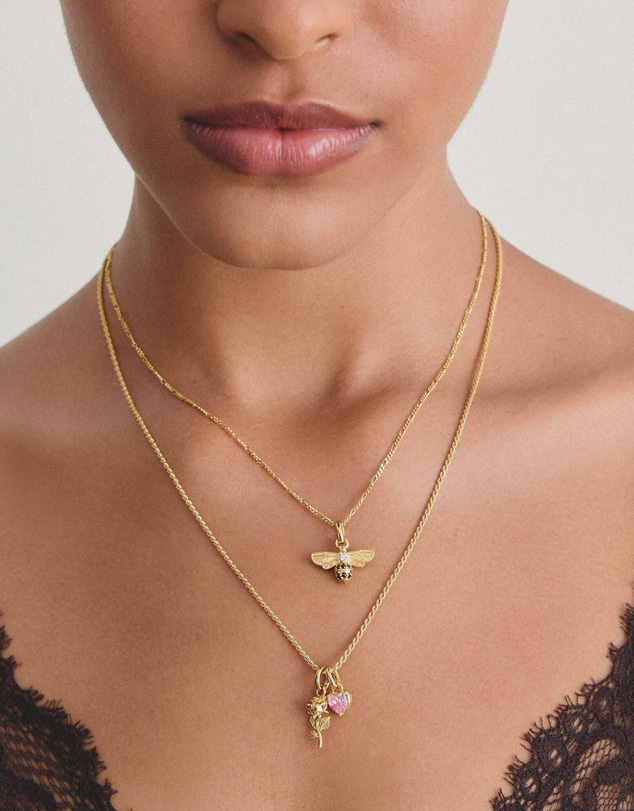 THOMAS SABO - Gold-Plated January Birthstone Charm