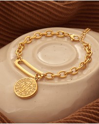 Zoe Olivia - Waterproof Muse Medalion Link Bracelet