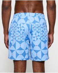 Scotch & Soda - Printed Mid-Length Swimshort