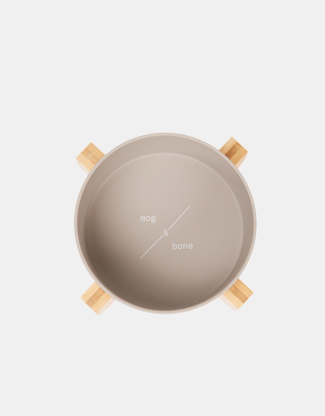 Mog & Bone - Single Bamboo Dog Bowl Mocha