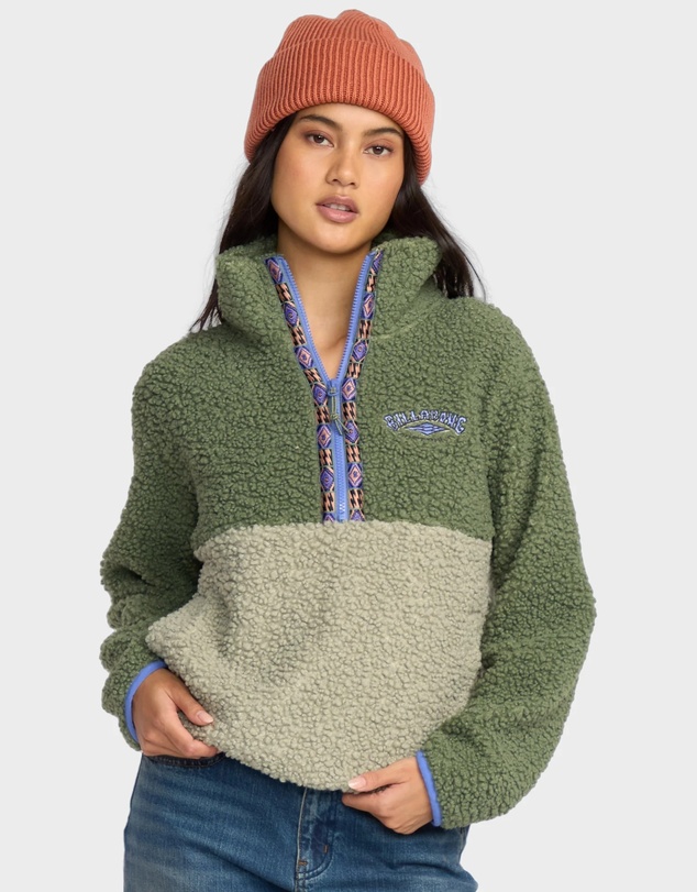 Billabong - Womens Horizon Mock Neck Fleece Top