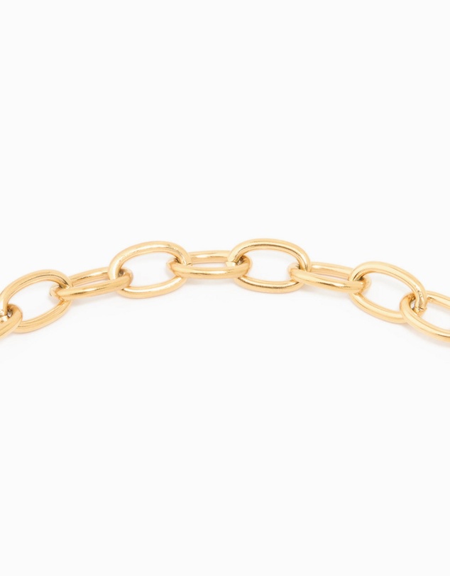 Lovisa - Waterproof Gold Plated Stainless Steel Heart Clasp Chain Necklace