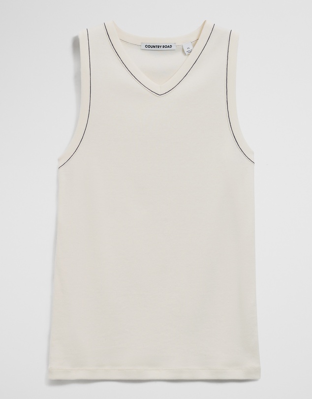 Country Road - Contrast Stitch Tank