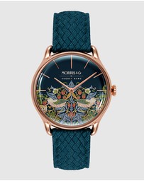 August Berg - Morris & Co 30mm Indigo Strawberry Thief Watch