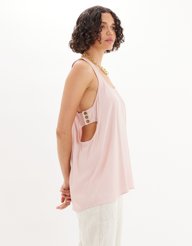 Amelius - Sabine Side Button Top