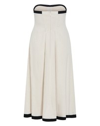 City Chic - Plus size Contrast Strapless Maxi Dress - natural
