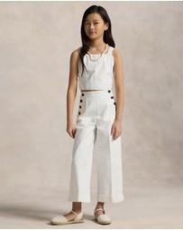 Polo Ralph Lauren - Cotton Canvas Top & Pants Set - ICONIC EXCLUSIVE - Kids-Teens