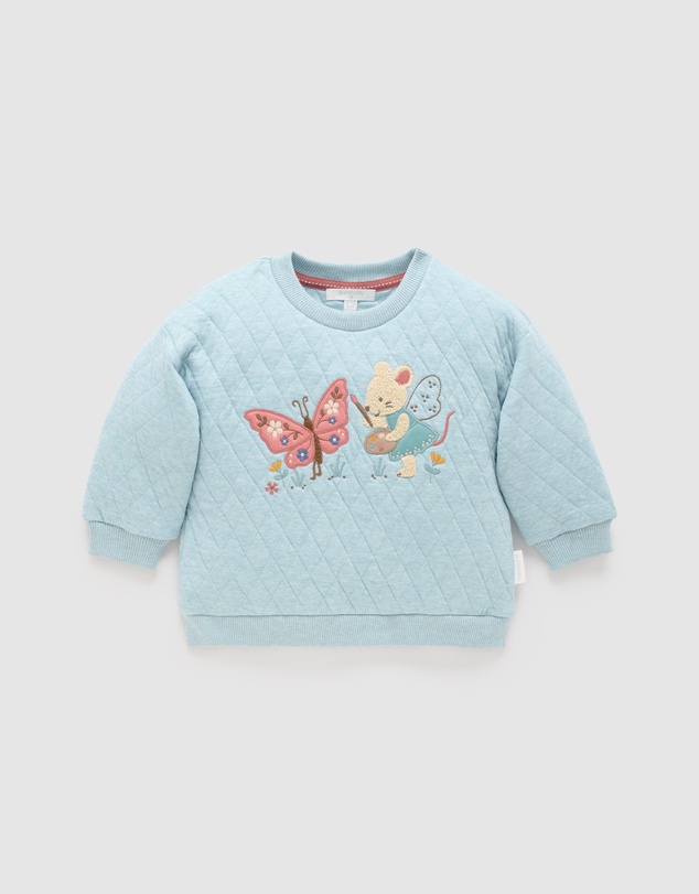 Purebaby - Butterfly Quilted Windcheater -Kids-Babies