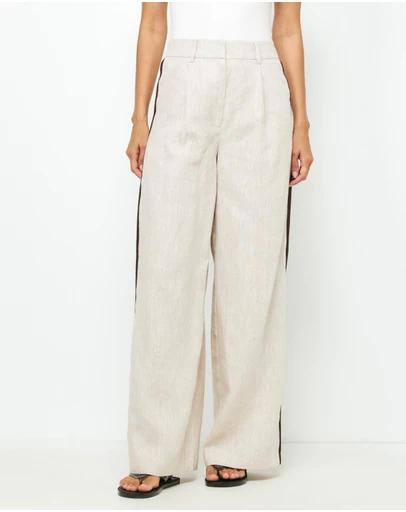 AERE - Sora Stripe Tailored Pants