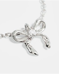 By Charlotte - Forever More Bow Necklace
