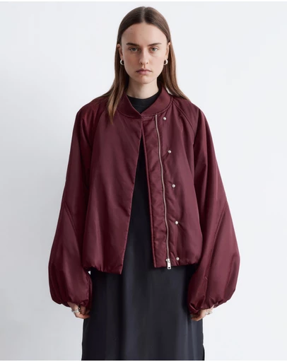 & Other Stories - Voluminous-Sleeve Bomber Jacket